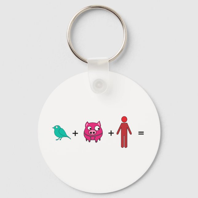 SWINE flu Key Ring (Front)