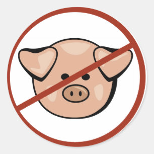 Swine Flu / Pork Classic Round Sticker