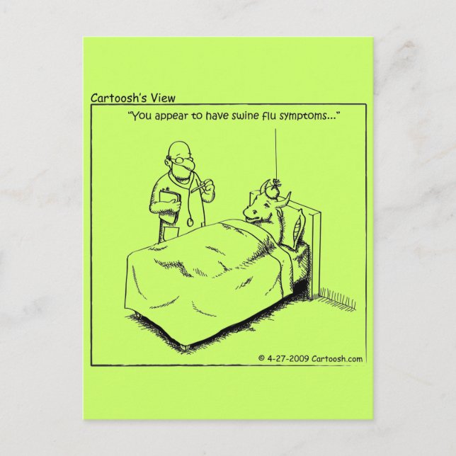 Swine Flu Postcard (Front)