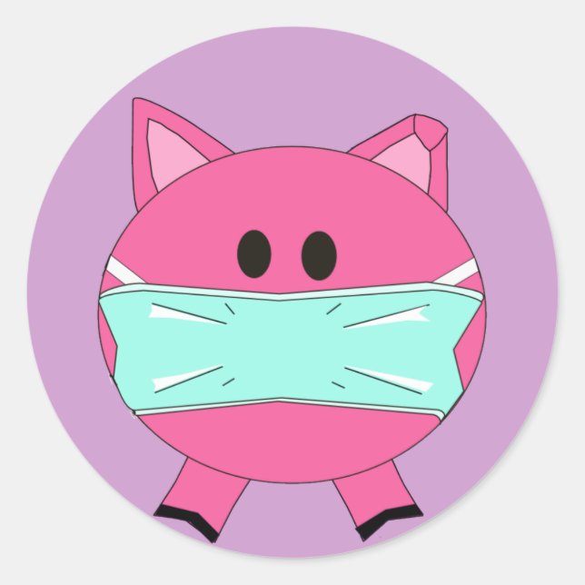 Swine Flu sticker (Front)