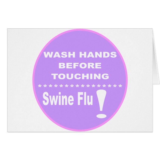 Swine Flu Warning Labels (Front Horizontal)