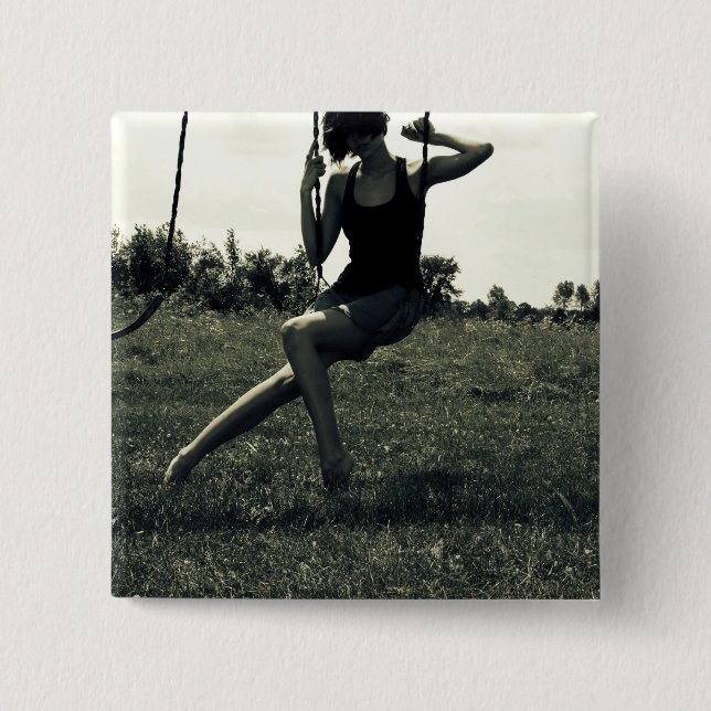 Swing 15 Cm Square Badge (Front)