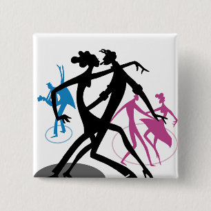 Swing and Dance 15 Cm Square Badge