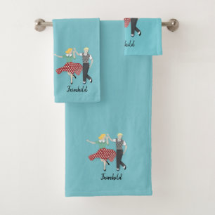 Swing Dance Bath Towel Set