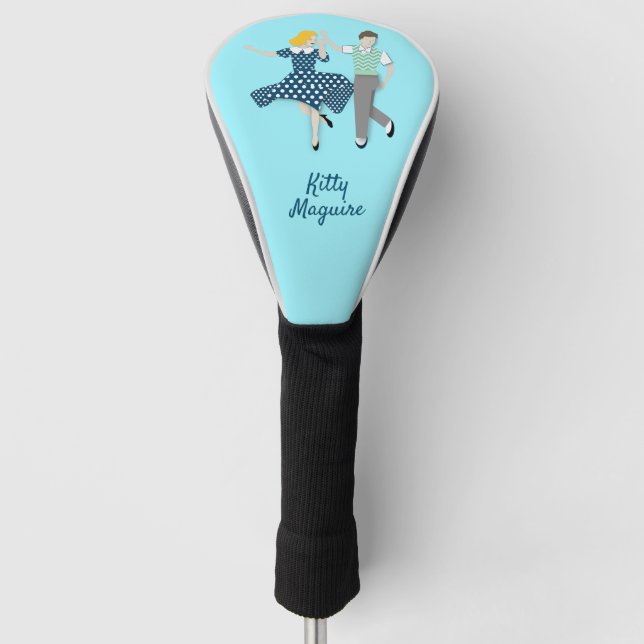 Swing Dance Couple Golf Head Cover (Front)