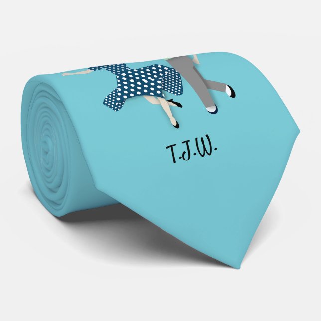 Swing Dance Couple Tie (Rolled)