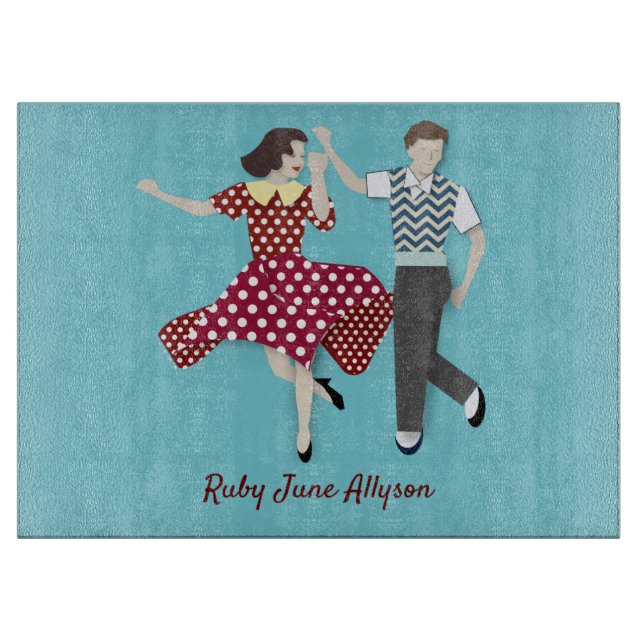 Swing Dance Cutting Board (Front)