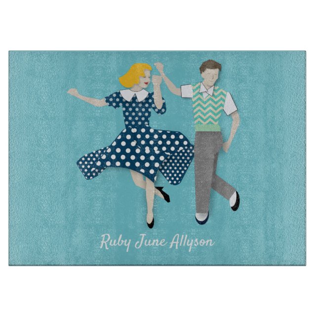 Swing Dance Cutting Board (Front)