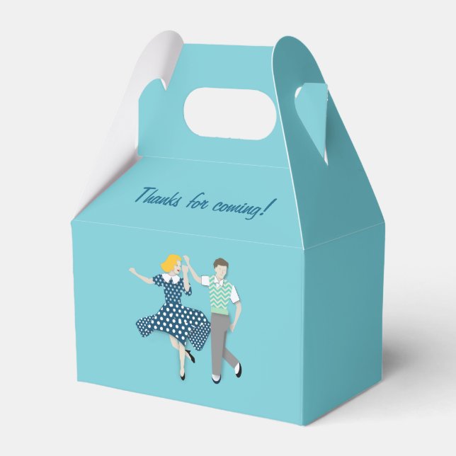Swing Dance Favour Box (Back Side)