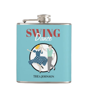 Swing Dance Hip Flask