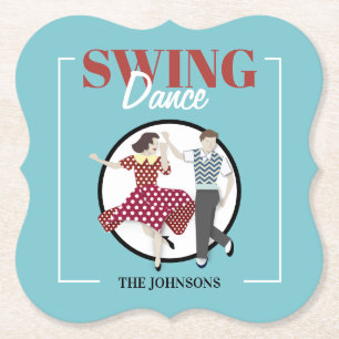 Swing Dance Paper Coaster
