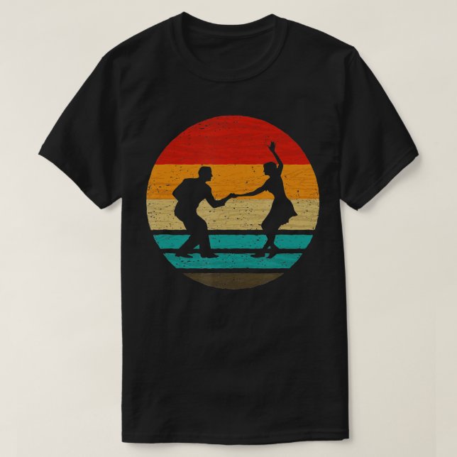 Swing Dance Retro Style Vintage   4  T-Shirt (Design Front)