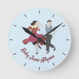 Swing Dance Round Clock