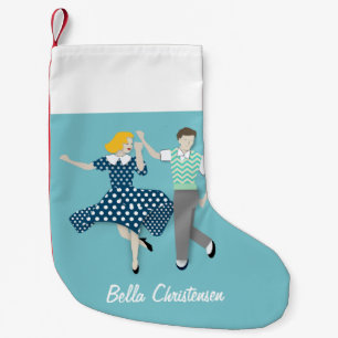 Swing Dance Small Christmas Stocking