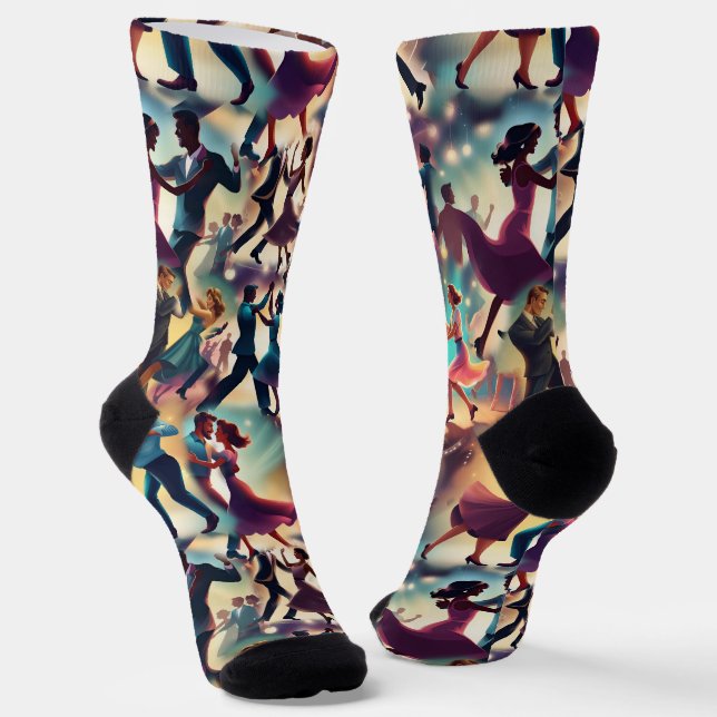 Swing Dance Socks (Angled)