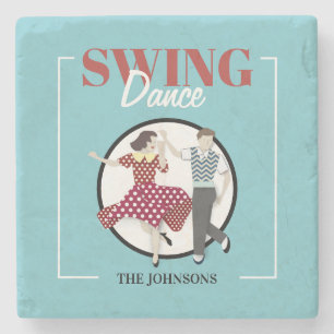 Swing Dance Stone Coaster