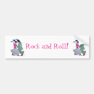 swing dancers bumper sticker