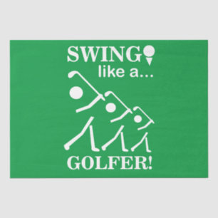 Swing Like A Golfer Golf Tissue Paper