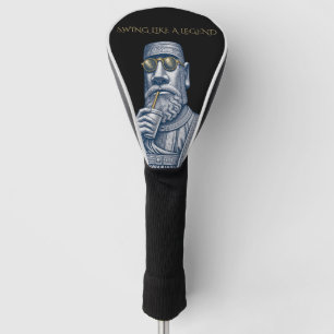 Swing Like a Legend Vintage Art Golf Head Cover