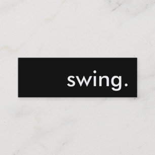 swing. mini business card