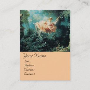 SWING  MONOGRAM ,Green Pink Business Card