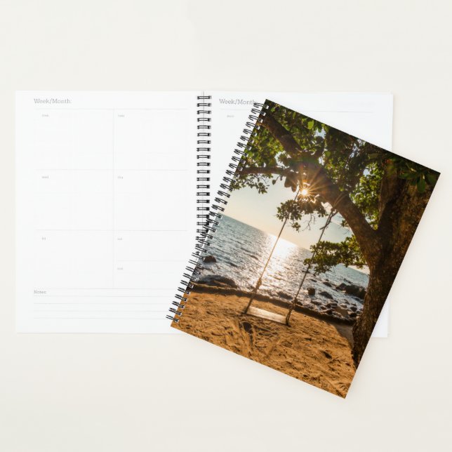 Swing on the Beach at Sunset Planner (Display)