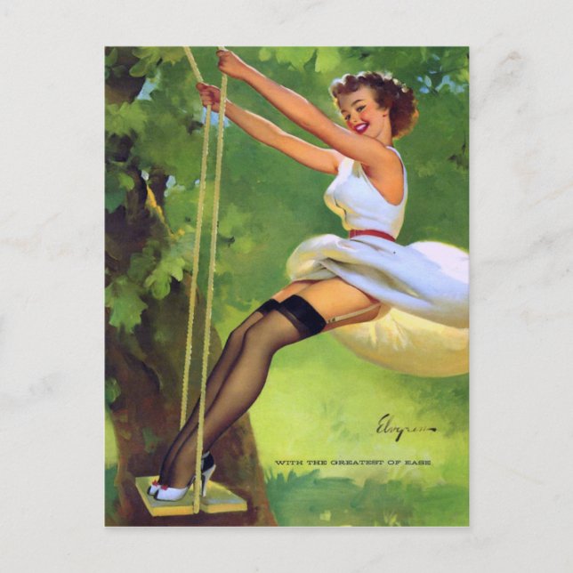 Swing Pin Up Postcard (Front)