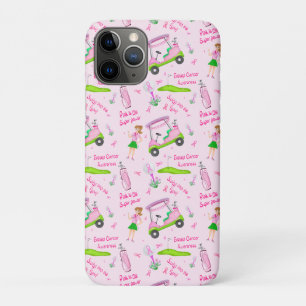 Swing Pink Golfer Breast Cancer Awareness Case-Mate iPhone Case