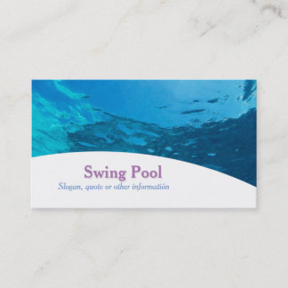 Swing Pool Professional Business Card