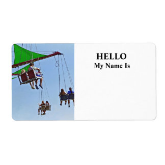 Swing Ride Next to Ferris Wheel