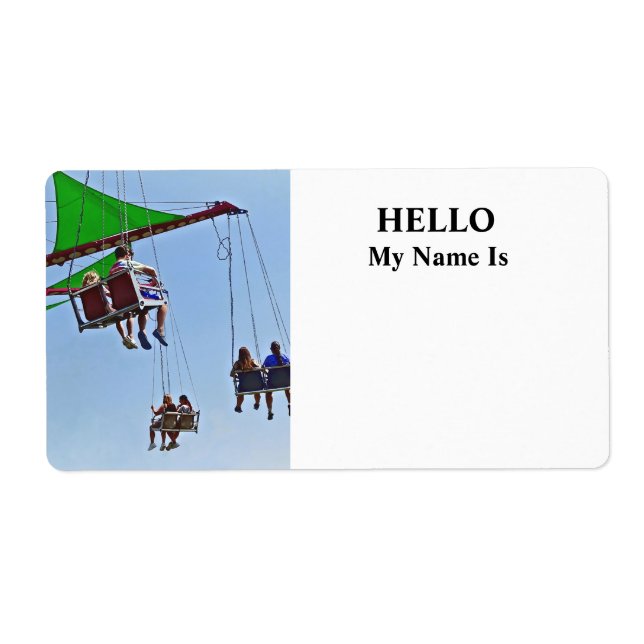 Swing Ride Next to Ferris Wheel (Front)