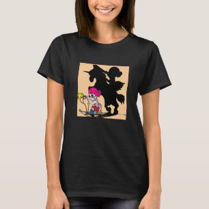 Swing Rocking Horse Unicorn Childhood Riding Women T-Shirt