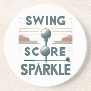 Swing, Score, Sparkle Coaster