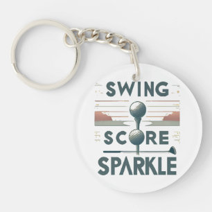 Swing, Score, Sparkle Key Ring