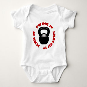 Swing Snatch Jerk Block (2100 x 2100 x 150 ppi) Baby Bodysuit