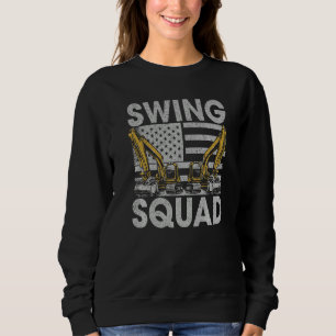 Swing Squad US Flag - Construction Workers & Const Sweatshirt