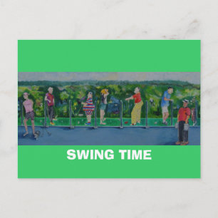 SWING TIME - Postcard  Golf Outing Invite