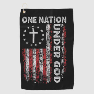 Swing with Honour: American Flag Golf Towel