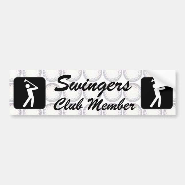 Swinger  club member bumper sticker (Front)
