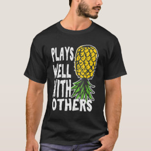 Swinger Couples Plays Well With Others Upside Down T-Shirt