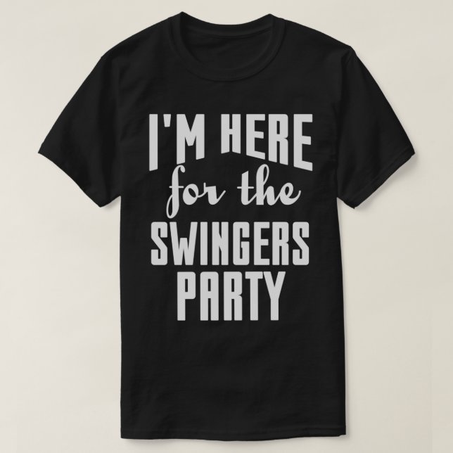 Swinger I'm Here For The Swingers Party Pullover  (Design Front)
