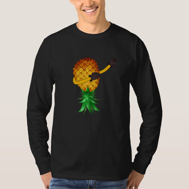Swinger Upside Down Dabbing Pineapple for Women Me T-Shirt (Front)