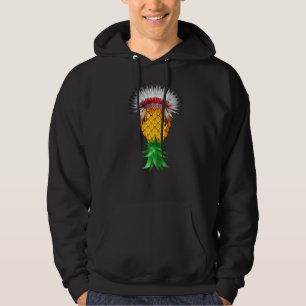 Swinger Upside Down Pineapple American Indian Hat Hoodie