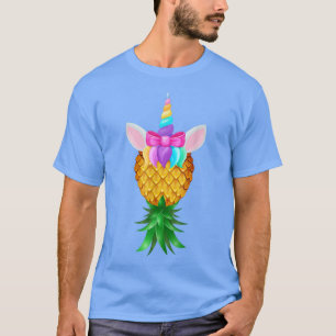 Swinger Upside Down Pineapple Magical Unicorn Rain T-Shirt