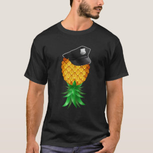Swinger Upside Down Pineapple Police Officer Hat T T-Shirt