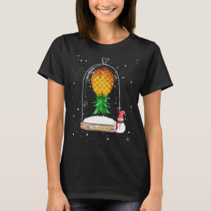 Swinger Upside Down Pineapple Snow Globe Winter Vi T-Shirt