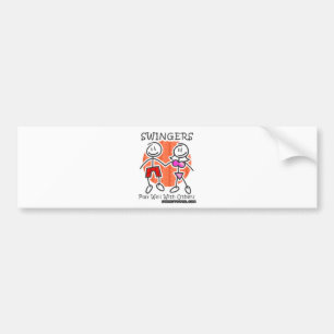 Swingers Play Well Together Bumper Sticker