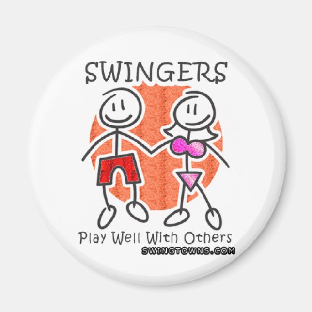 Swingers Play Well Together Magnet (Front)