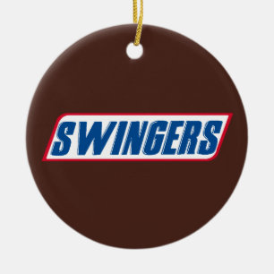 Swingers Snickers Parody Funny Ceramic Tree Decoration