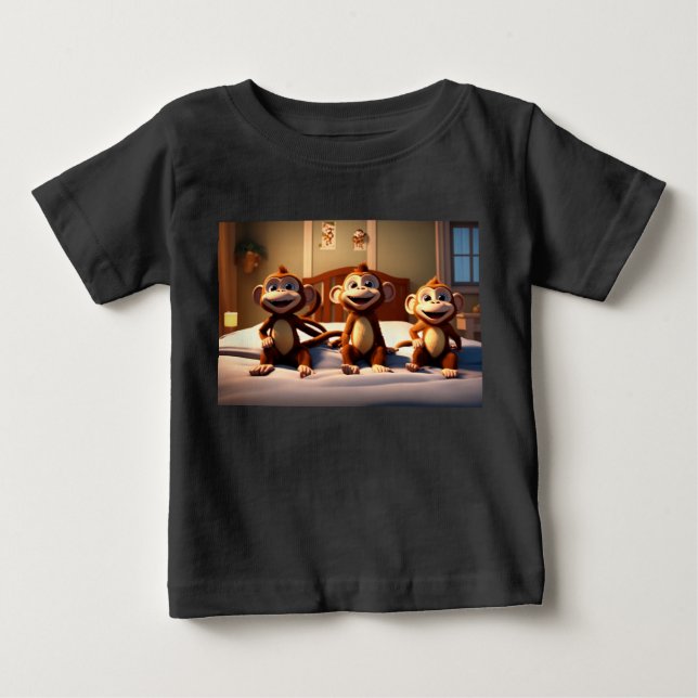 Swingin' Monkeys Baby T-Shirt (Front)